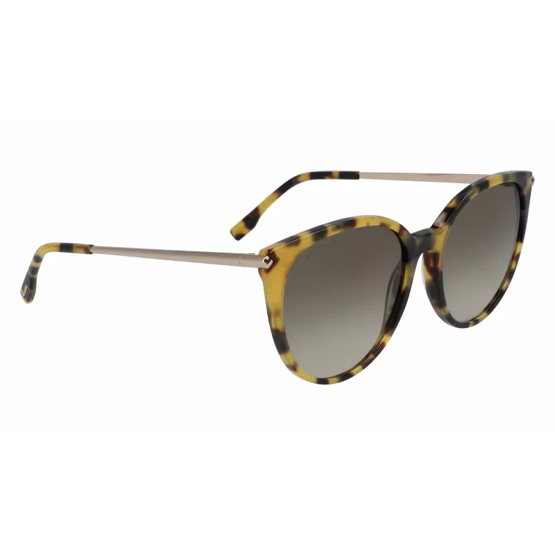 Óculos de sol de mulher Lacoste L928S-214 Havana castanho degradê 56 mm
