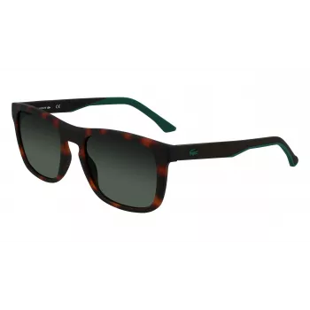 Óculos de sol de homem Lacoste L956S-230 Havana castanho retangular acetato 55mm