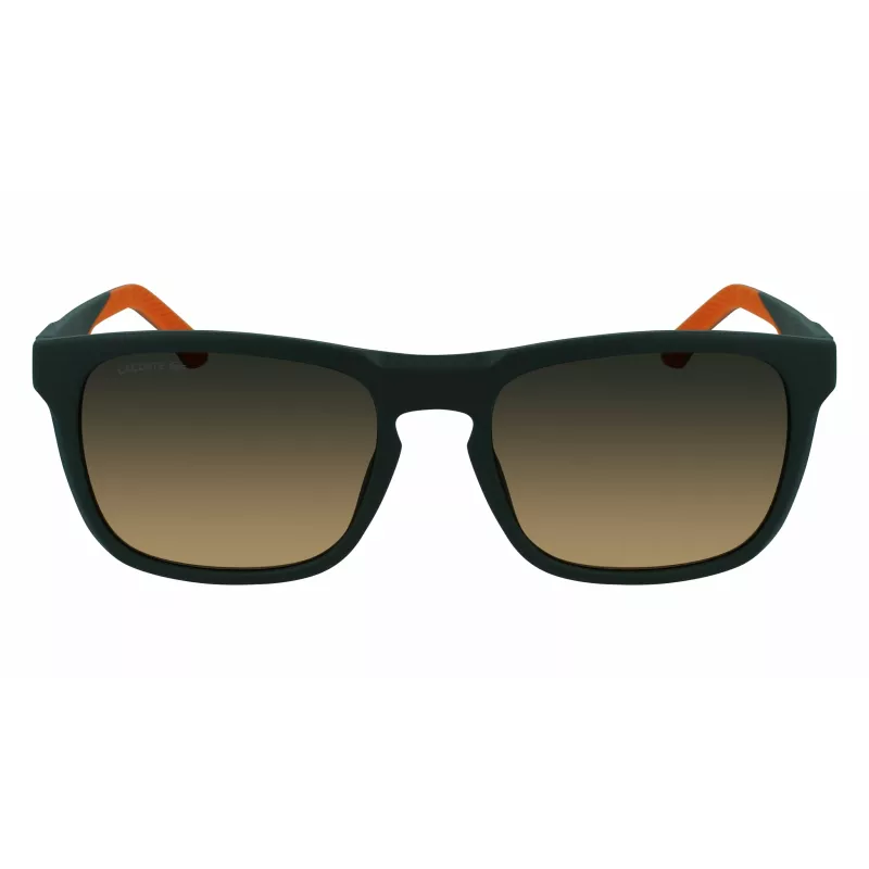 Óculos de sol retangulares de homem Lacoste L956S-301 armação de acetato verde UV400