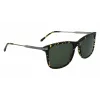 Óculos de sol de homem Lacoste L960S-430, armação azul, lentes cinzentas, 56 mm