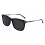 Óculos de sol de homem Lacoste L960S, quadrados - armação preta, lentes verdes, 56/18/140 mm, UV400