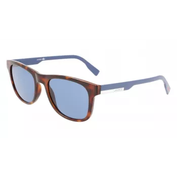Óculos de sol quadrados unissexo Lacoste L969S-230 Havana castanho 54 mm