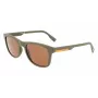 LACOSTE L969S-5420317 óculos de sol retangulares unissexo - armação preta lentes cinzentas 54/20/145 mm