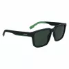 Óculos de sol de homem Lacoste L999S-301, armação verde mate, lentes verde-escuras, 55/18/145 mm