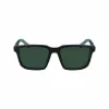 Óculos de sol de homem Lacoste L999S-301, armação verde mate, lentes verde-escuras, 55/18/145 mm