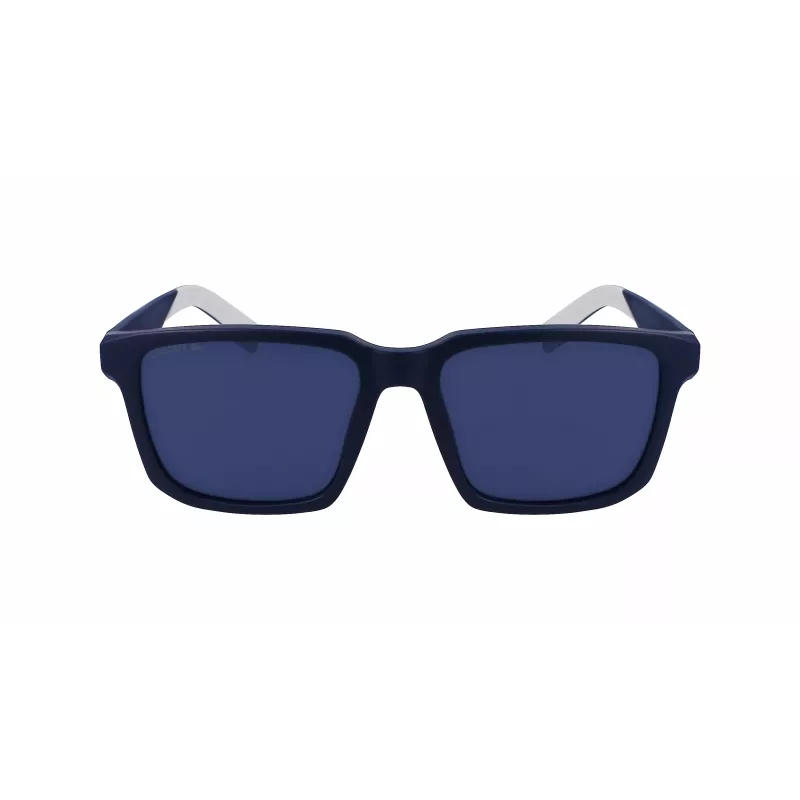 Lacoste L999S-401 Óculos de sol para homem - armação de acetato Havana, lentes de policarbonato azuis, proteção UV400