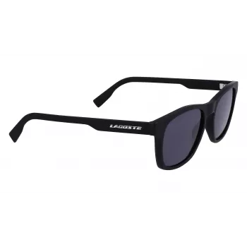 Óculos de sol retangulares de homem Lacoste L988S-2 - armação preta lentes cinzentas 54mm