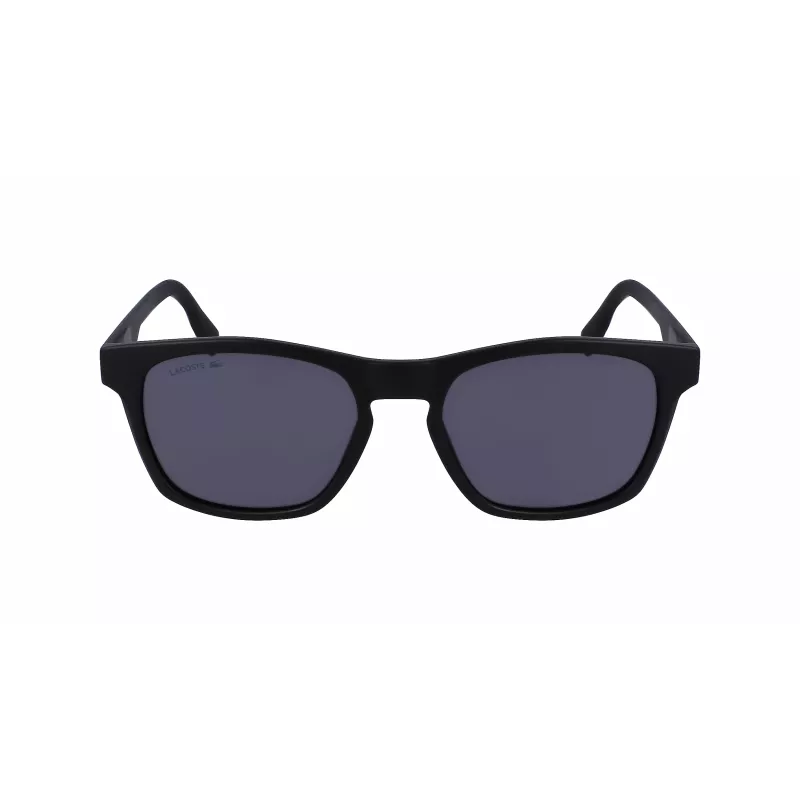 Óculos de sol retangulares de homem Lacoste L988S-2 - armação preta lentes cinzentas 54mm