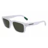 Óculos de sol retangulares de homem Lacoste L6004S-970 preto/cinzento 55/19/145 mm