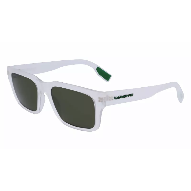 Óculos de sol retangulares de homem Lacoste L6004S-970 preto/cinzento 55/19/145 mm
