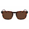 Óculos de sol retangulares de homem Lacoste L951SRG-214 Havana acetato lentes de policarbonato verdes 52/22/145 mm