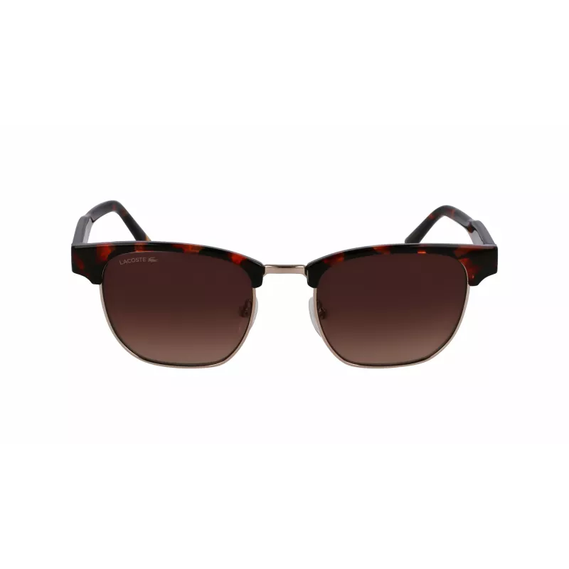 Óculos de sol Lacoste L266S-214 para homem Havana castanho retangular acetato UV400