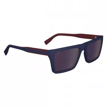 Óculos de sol de homem Lacoste L6009S-424 armação azul lentes cinzentas degradê 56/19/145 mm