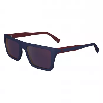 Óculos de sol de homem Lacoste L6009S-424 armação azul lentes cinzentas degradê 56/19/145 mm