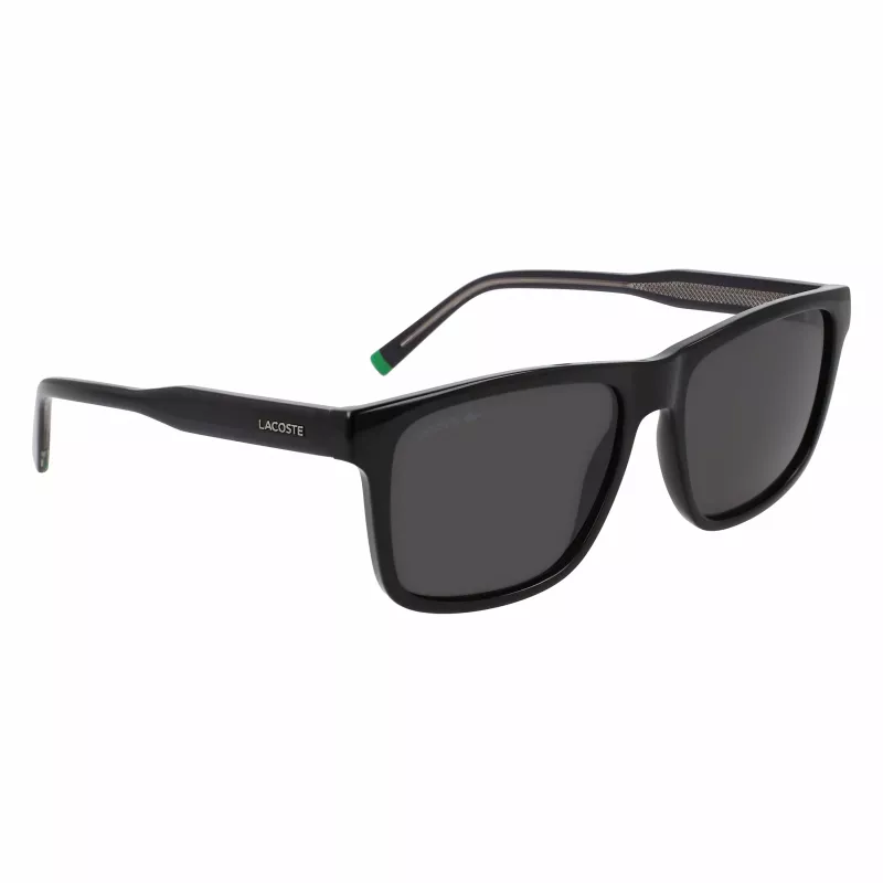 Óculos de sol Lacoste para homem L6025S-1 - armação de acetato retangular - proteção UV400 - 56/17/145 mm