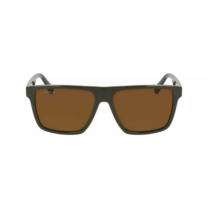 Óculos de sol Lacoste homem L6027S-275 Havana em acetato retangulares 57mm