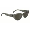 Lacoste óculos de sol para mulher L6013S5418210 armação quadrada de acetato Havana lentes castanhas degradê 54mm