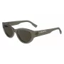 Lacoste óculos de sol para mulher L6013S5418210 armação quadrada de acetato Havana lentes castanhas degradê 54mm