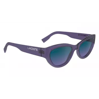 Óculos de sol de mulher Lacoste L6013S5418513 - armação retangular em acetato com proteção UV400 - 54/18/140 mm