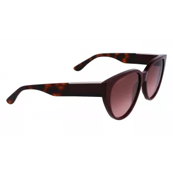 Lacoste Óculos de Sol Mulher L985S-603 Armação Borgonha Lentes Cinzentas Degradê 59mm