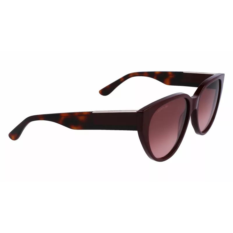 Lacoste Óculos de Sol Mulher L985S-603 Armação Borgonha Lentes Cinzentas Degradê 59mm
