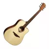 Guitarra acústica-elétrica Lag GLA Tramontane 70 DC Dreadnought Cutaway - natural