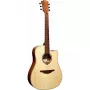 Guitarra acústica-elétrica Lag GLA Tramontane 70 DC Dreadnought Cutaway - natural