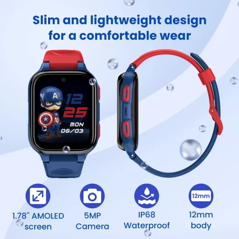 Relógio infantil LAGENIO AI Kids Watch K9 4G azul