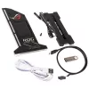 Suporte vertical para GPU Lamptron com ecrã - preto