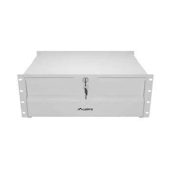 Prateleira LANBERG 19 polegadas 4U 360mm cinzenta (4U/483x360mm, capacidade de carga até 90kg, montagem em 4 pontos)