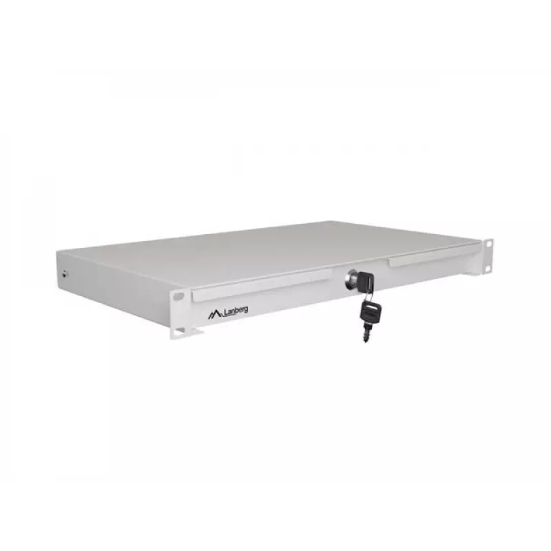 LANBERG Gaveta Extensível 1U 19 Polegadas 270 mm de Profundidade Cinzento (Capacidade 30 kg)