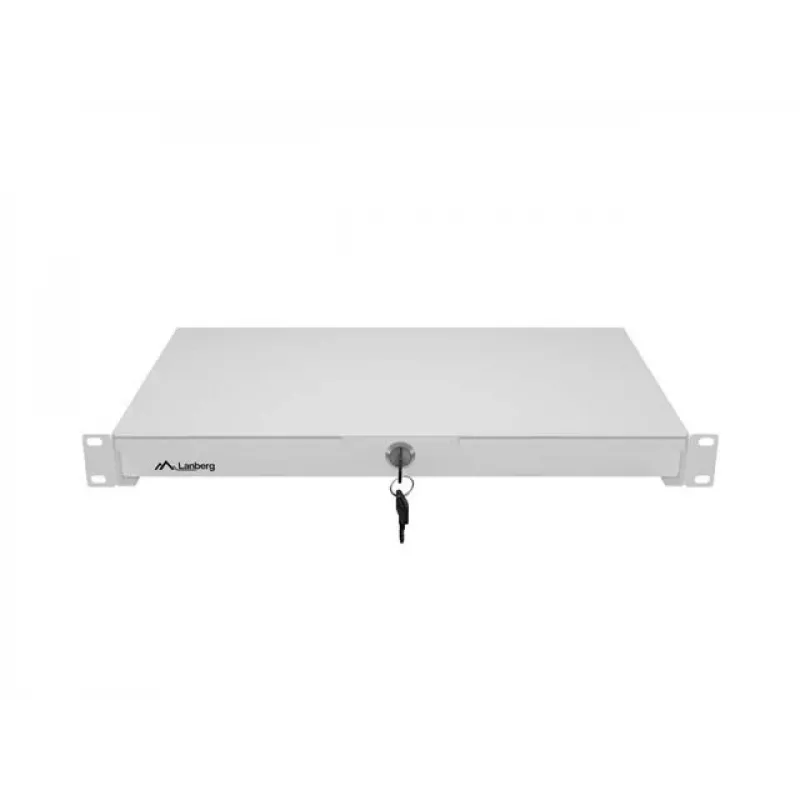 LANBERG Gaveta Extensível 1U 19 Polegadas 270 mm de Profundidade Cinzento (Capacidade 30 kg)