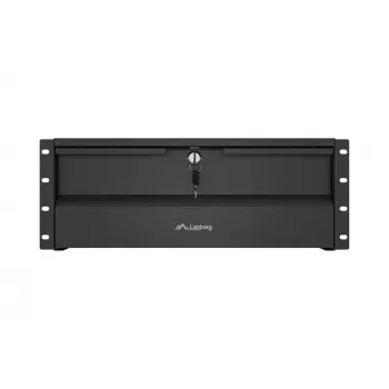 LANBERG Prateleira Fixa 4U 19 Polegadas 360mm Preto Capacidade de Carga 90kg