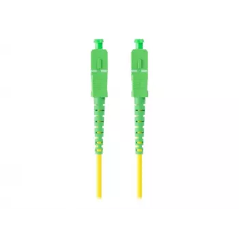 Cabo de fibra ótica LANBERG SM SC/APC-SC/APC Simplex G.657.A1 1m amarelo
