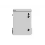 Armário rack hermético IP55 de parede/mastro 10 polegadas Lanberg WAH1-3450-00S 6U 340x250x500 mm cinzento (montado)