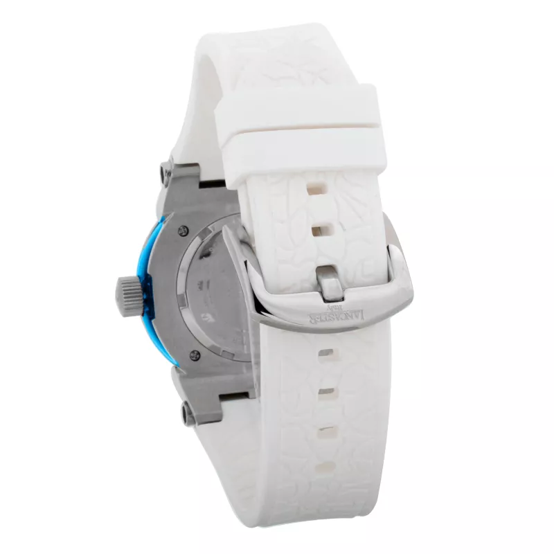 Relógio de quartzo analógico de mulher LANCASTER OLA0643SSBL 38mm aço inoxidável mostrador azul