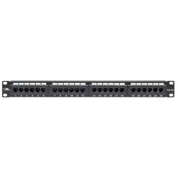 LANVIEW LPP110 Painel de ligação 1U 24 portas Cat5e RJ-45 não blindado (Krone IDC)