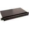 Lanview LVO231552 Painel de Patch de Fibra Ótica 19 polegadas 1U 24 Portas para SC Duplex/LC Quad, Montagem em Rack, Preto