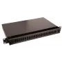 Lanview LVO231552 Painel de Patch de Fibra Ótica 19 polegadas 1U 24 Portas para SC Duplex/LC Quad, Montagem em Rack, Preto