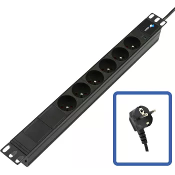 LANVIEW Régua de tomadas POWER STRIP 19 - 6 tomadas - 1U