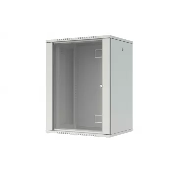 Armário de parede LANVIEW RWF16U45WH 16U 19 polegadas montagem rápida flat-pack, branco