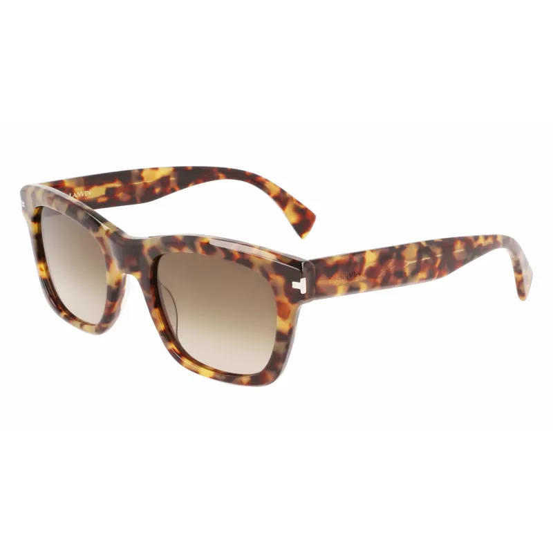 Óculos de sol quadrados de homem LANVIN LNV620S-213 em acetato Havana marrom degradê 52 mm
