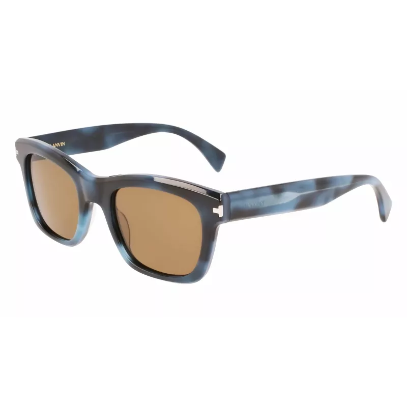 Óculos de sol quadrados de homem LANVIN LNV620S-425 - armação azul, lentes cinzentas, UV400