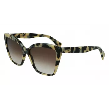 Óculos de sol de mulher LANVIN Butterfly LNV617S-272 Havana/Castanho Degradê 59mm