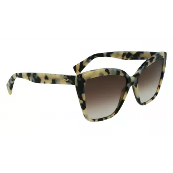 Óculos de sol de mulher LANVIN Butterfly LNV617S-272 Havana/Castanho Degradê 59mm