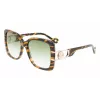 Óculos de sol de mulher LANVIN LNV624S-236 Havana castanho degradê 53mm
