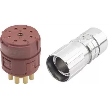 LAPP EPIC® M23 Conjunto de conector fêmea de 8+1 polos com ligação por parafuso, IP67 75009698
