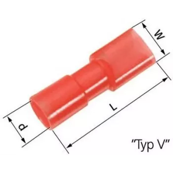LAPP L-RA 48 V Conector fêmea circular reto, 3 polos, ligação por parafuso, IP67, vermelho 61794955