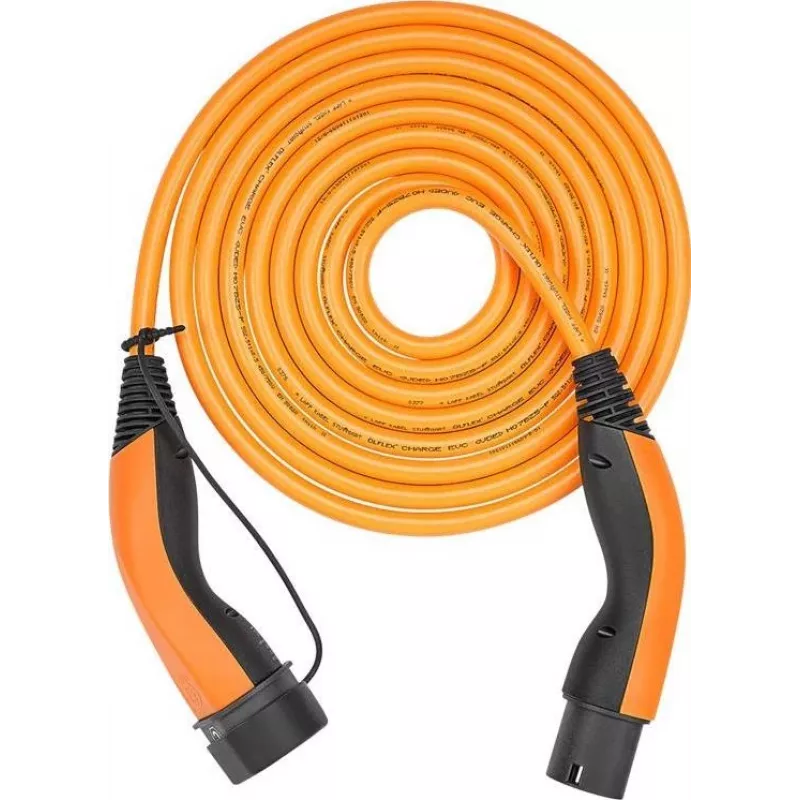Cabo de carregamento LAPP MOBILITY HELIX® Type 2, até 7,4 kW, 5 m, laranja (61797)