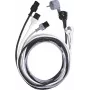 LAPP Cabo de alimentação com ficha Schuko para conector fêmea IEC C13, H05VV-F, 2,5 m, preto, 10 A, 250 V 73222334
